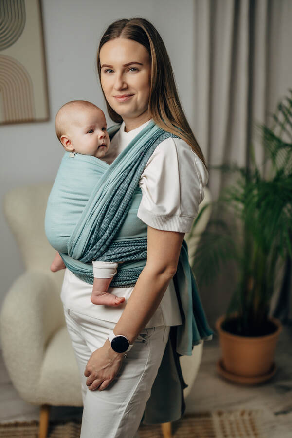 Little Herringbone — Baby Mint