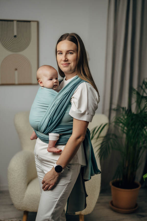 Little Herringbone — Baby Mint