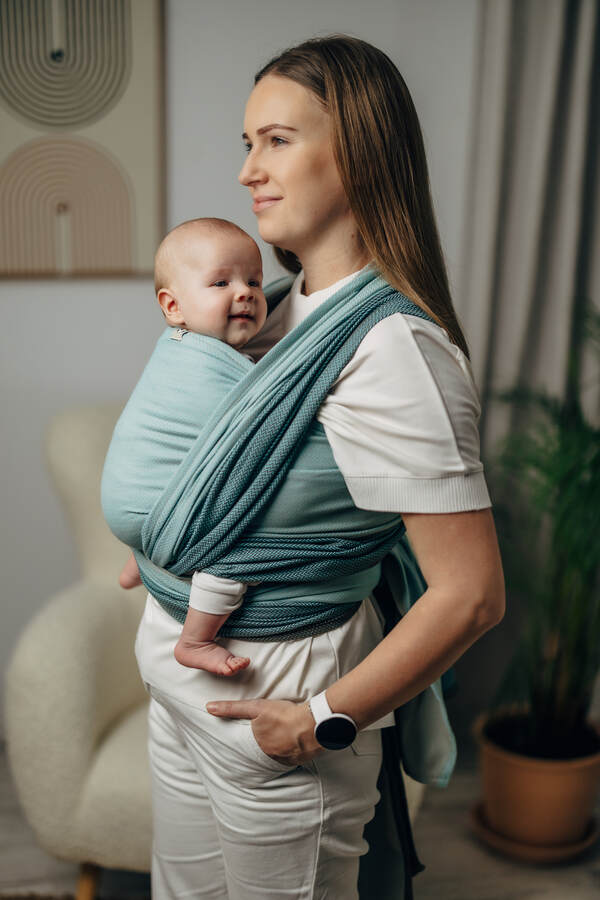 Little Herringbone — Baby Mint