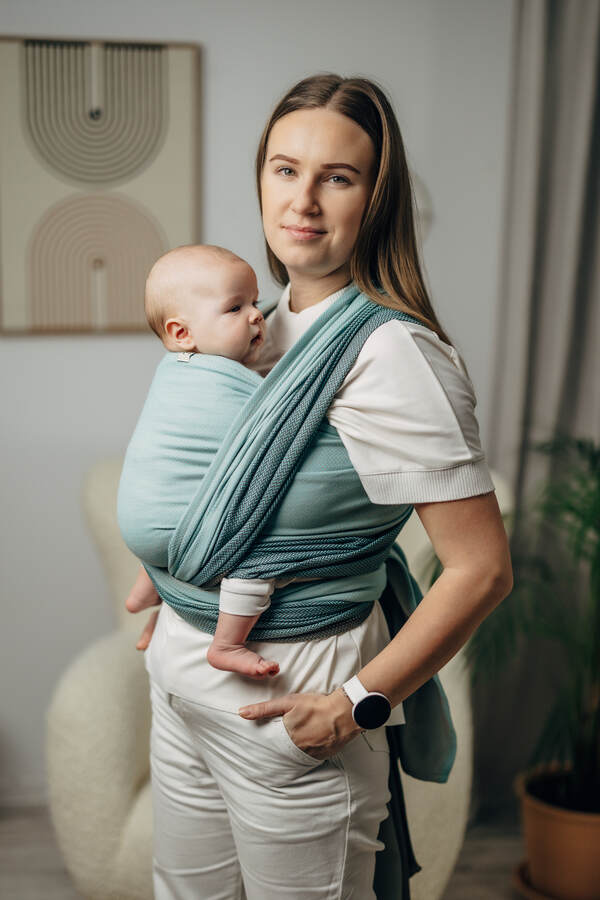 Little Herringbone — Baby Mint