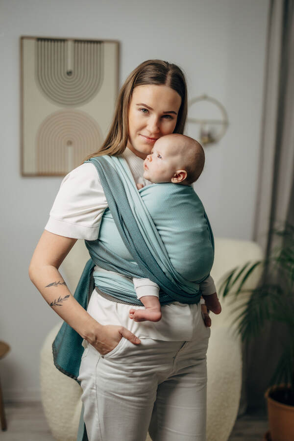 Little Herringbone — Baby Mint