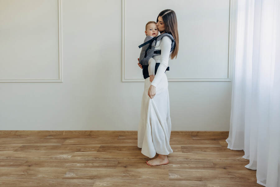 Little Herringbone — Ombre Grey