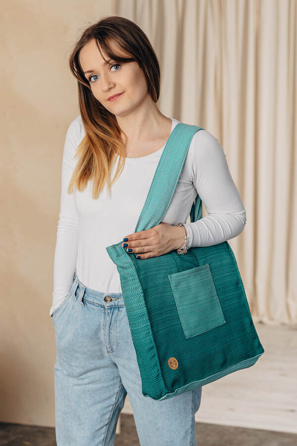 Little Herringbone — Ombre Green