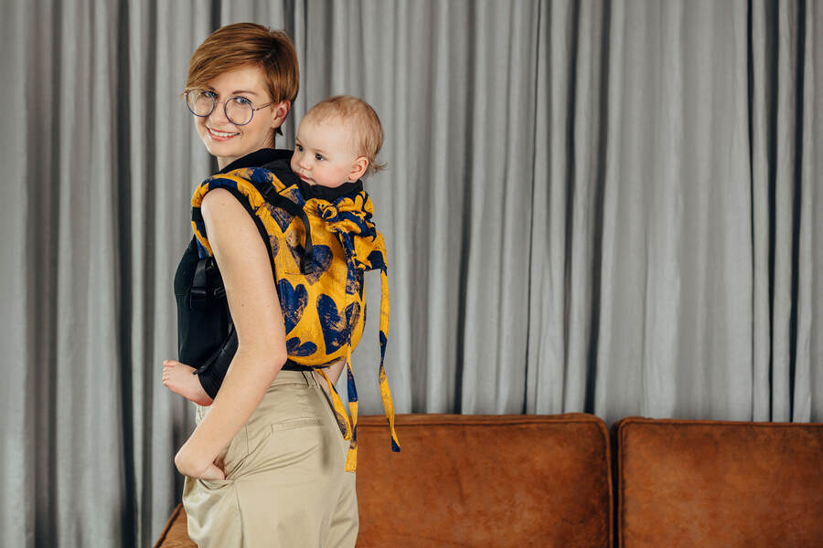 Lovka — Mustard Navy Blue