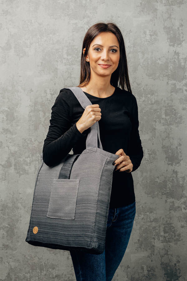 Little Herringbone — Ombre Grey
