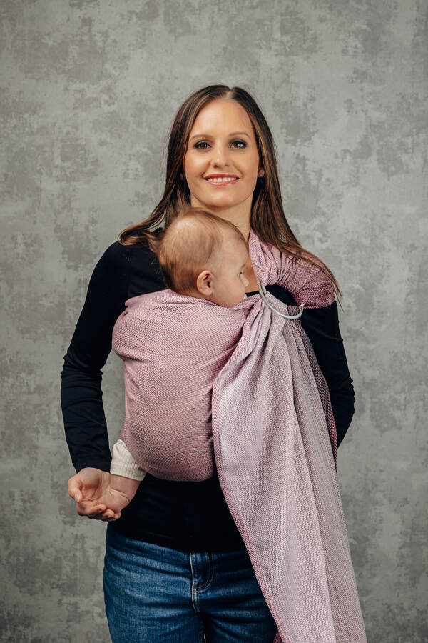 Little Herringbone — Ombre Pink