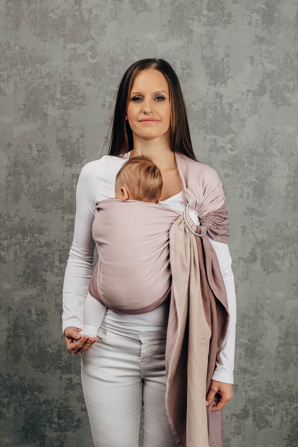 Little Herringbone — Baby Pink