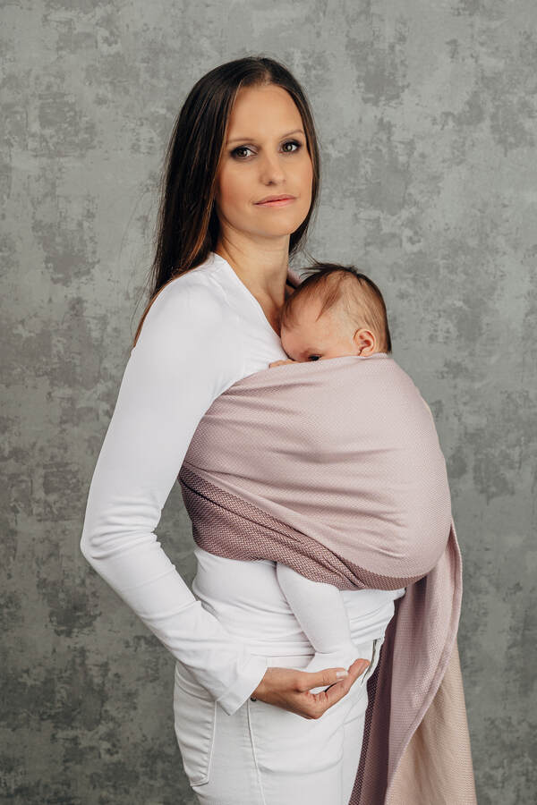 Little Herringbone — Baby Pink