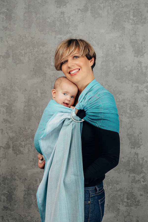 Little Herringbone — Ombre Teal
